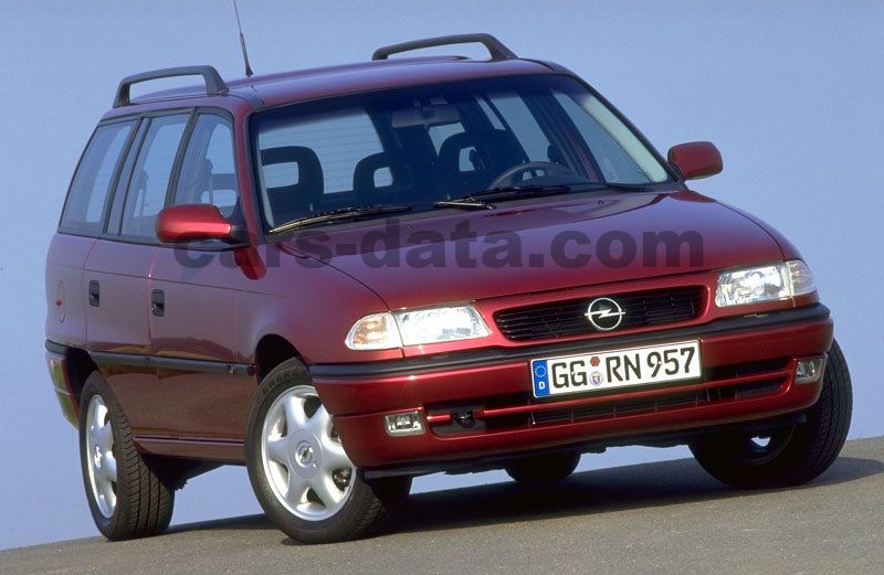 Maak een naam Pittig Uitwisseling Opel Astra Stationwagon 1.6i GL manual 5 door specs | cars-data.com